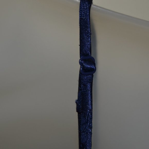 Victoria's Secret navy blue silk lingerie chemise Size XS EUC - Picture 7 of 9